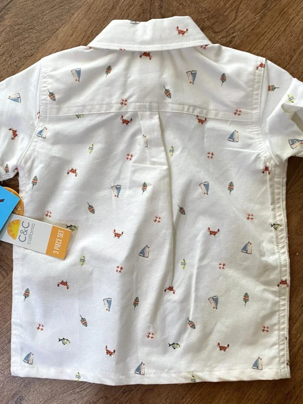 Lot S/S Button Up Shirts/Shorts/Pants-Rabbitt Bear/Gap/Cat & Jack/C&C-12M